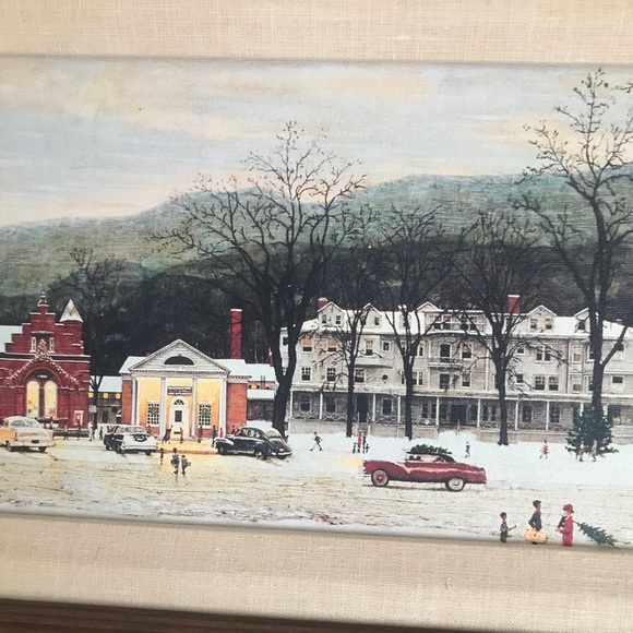 1992 Norman Rockwell Gallery Home For Christmas - Picture 4 of 9